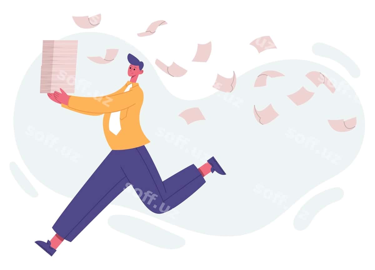 Tashkilotlangan yug'iluvchi ofis xodimi | Unorganised running office worker 1