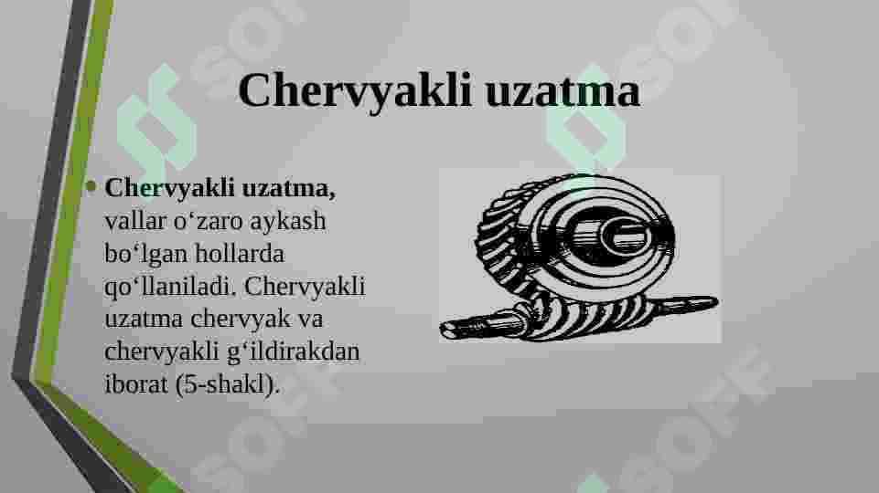 Tishli uzatmalar 2