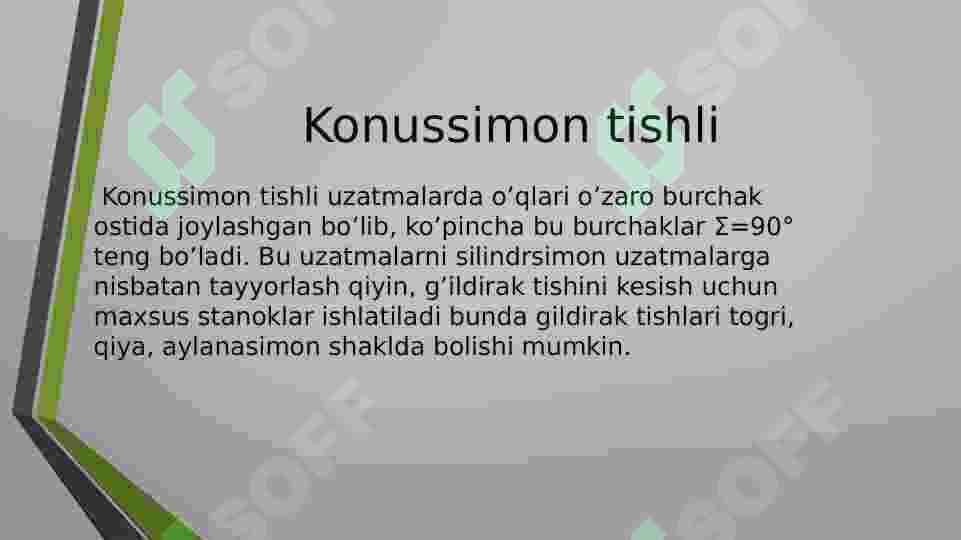 Tishli uzatmalar 4