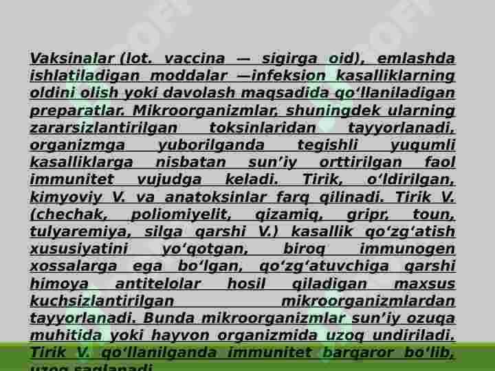 Viruslarga qarshi vaksinalar va ularning ishlab chiqishi 2