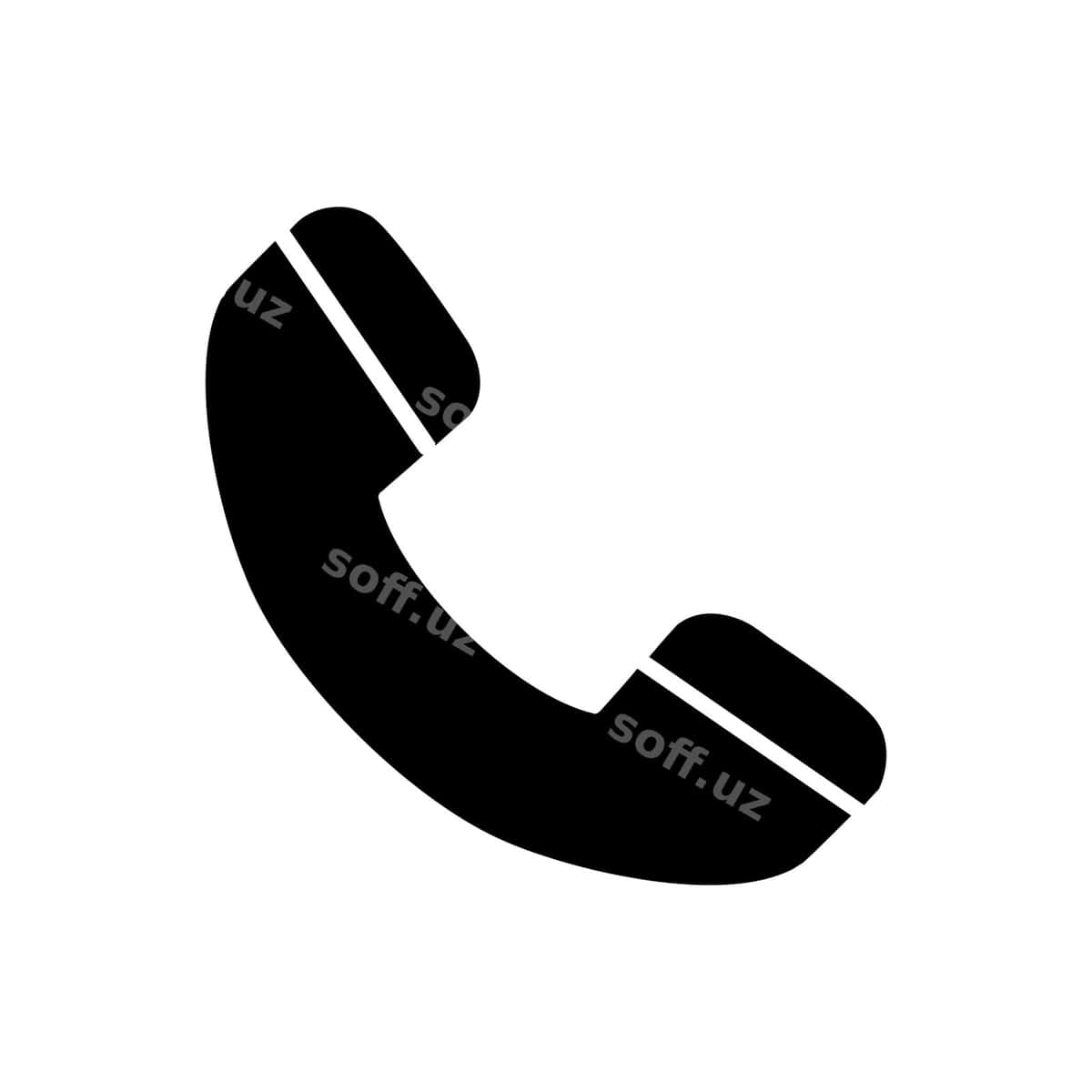 Vektor telefon ikonka illustratsiyasi oq | Vector phone icon illustration white 1