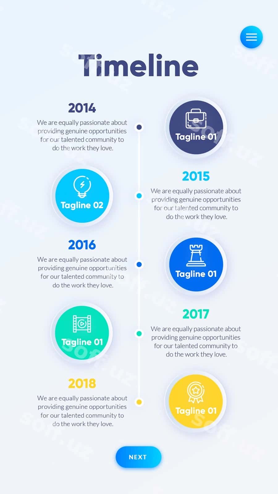 Vektor kasaba mutaxassis qadriyatlar infografikasi | Vector professional steps infographic 1