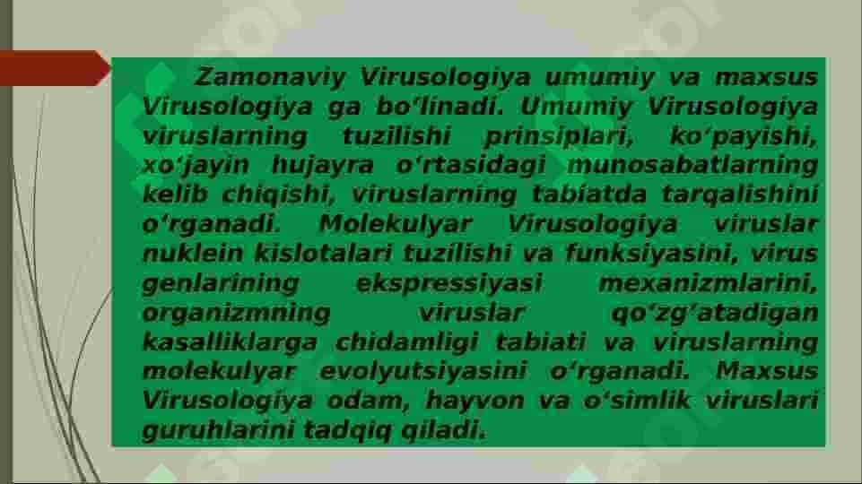 Viruslarning kelib chiqishi va ahamiyati 4