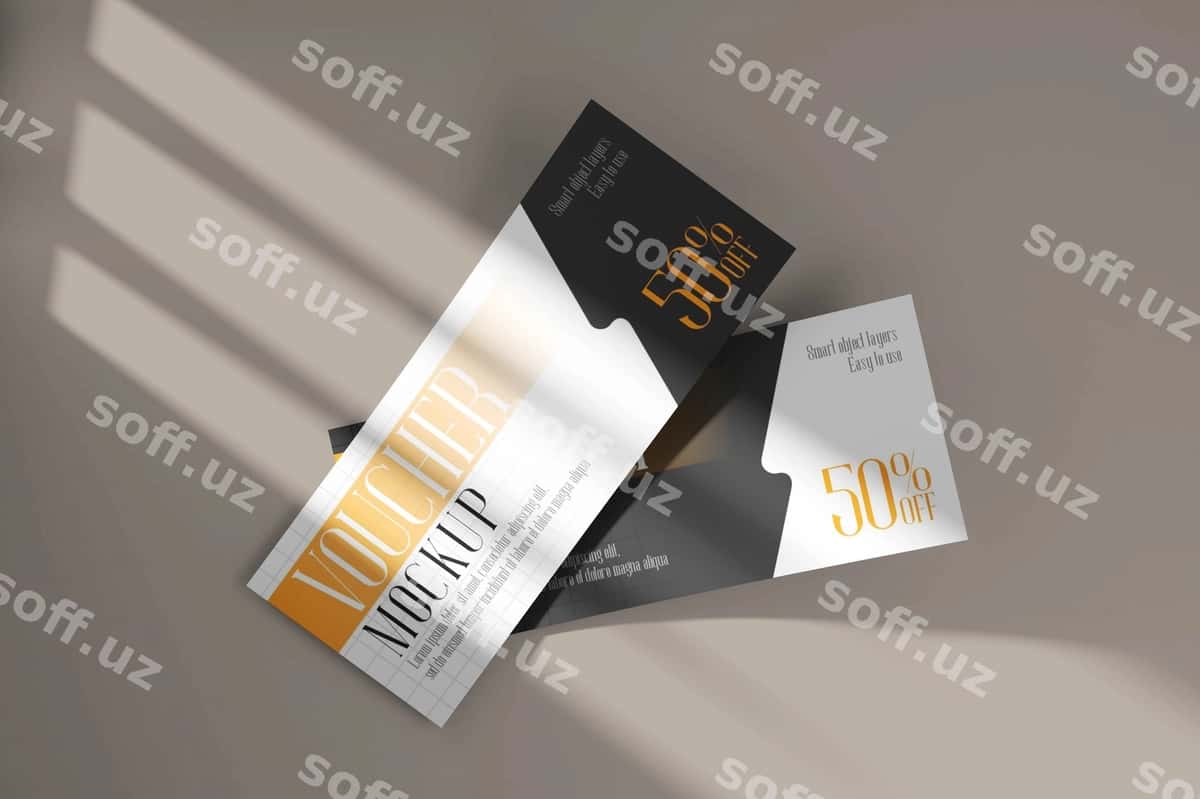 Voucher namunasi | Voucher mockup 1