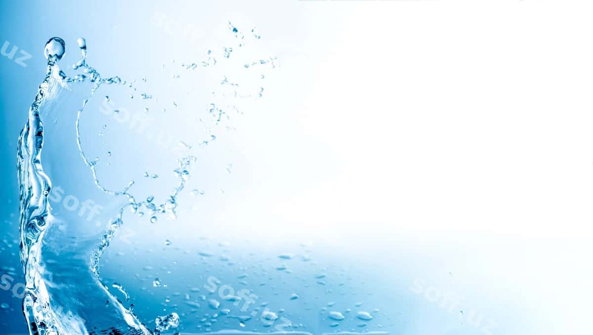 Suv splashlar matn uchun joy bilan | Water splashes with copy space 1