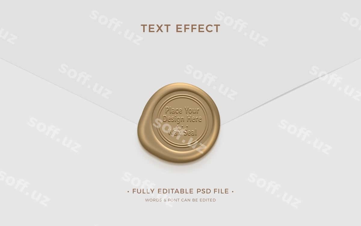 Mumiy matn effekti | Wax text effect 1