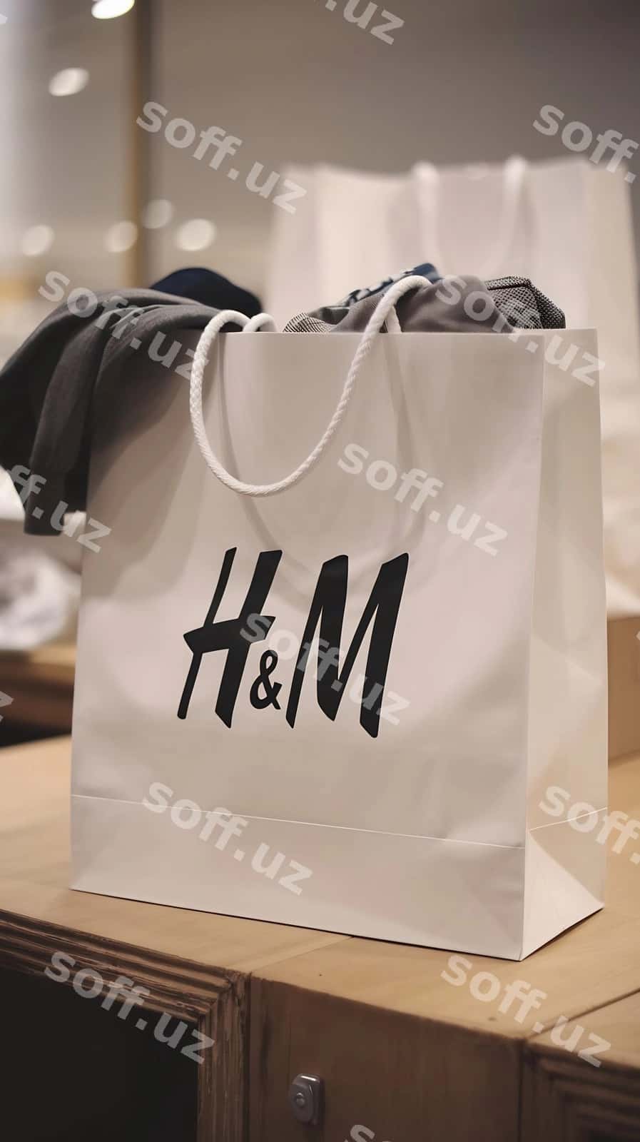 Oq xarid sumka | White shopping bag 1