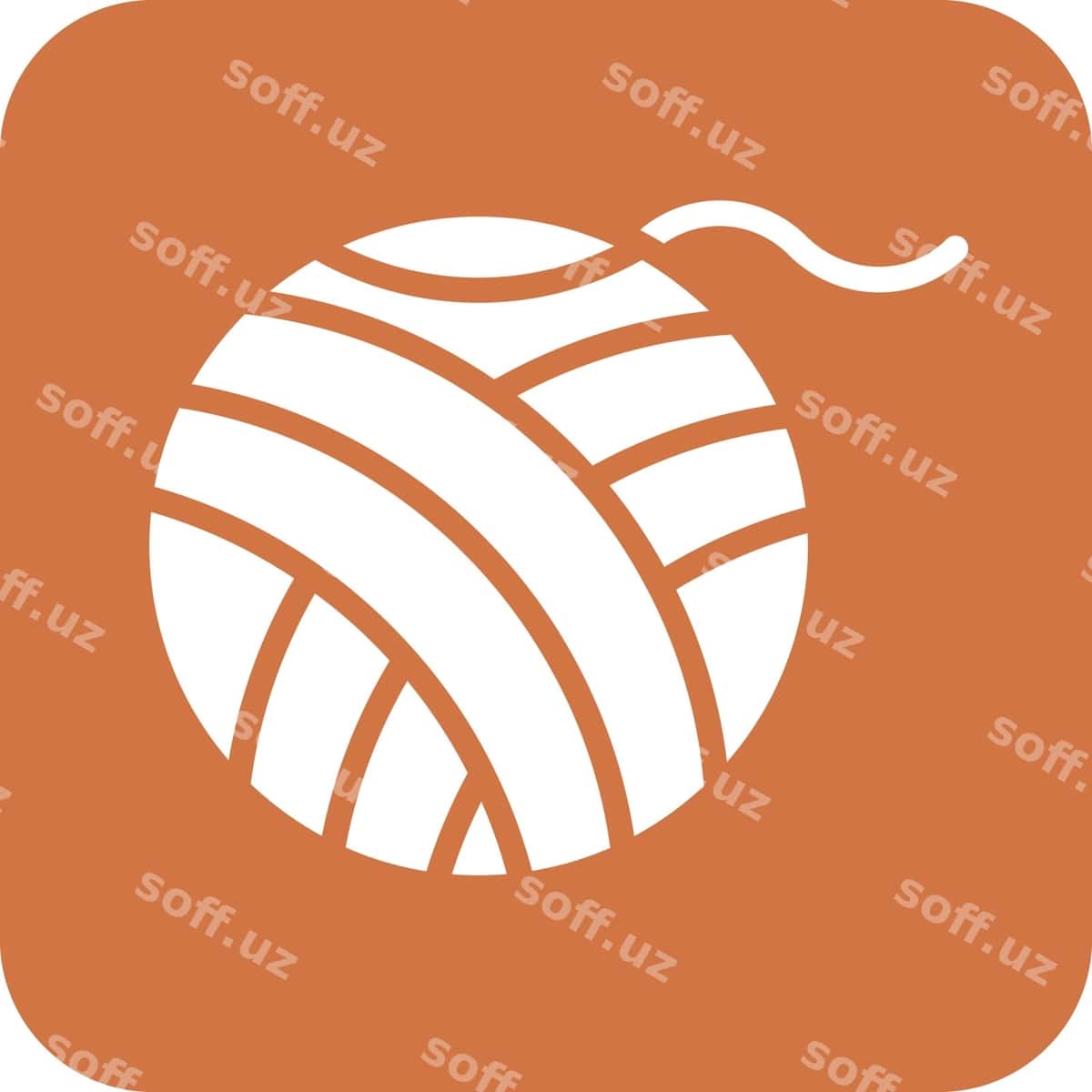 Ip tayyosi ikonası uslubi | Wool ball icon style 1