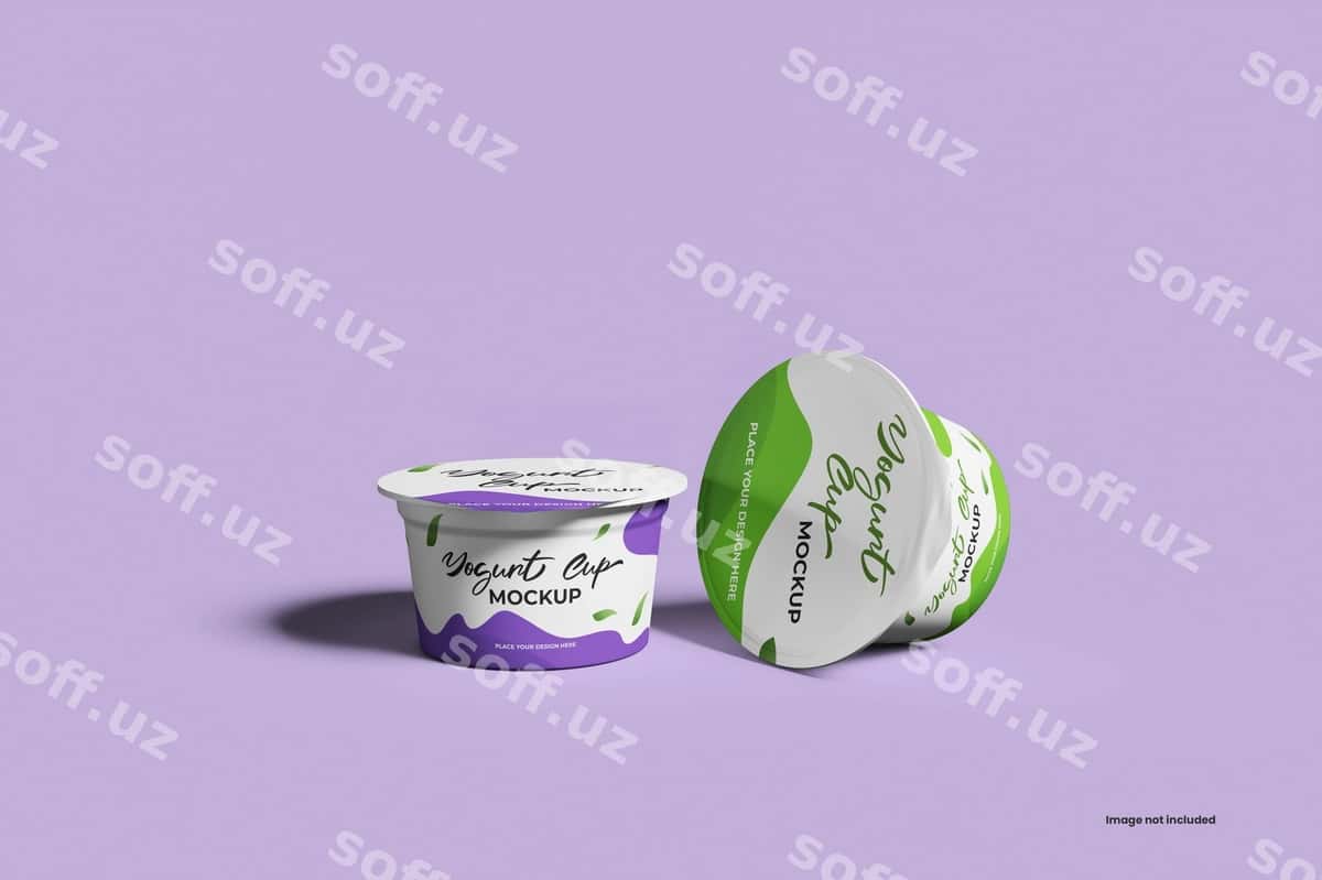 Yogurut stakanchik modeli | Yogurt cup mockup 1