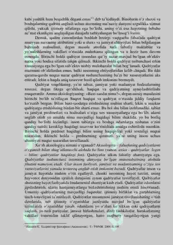 QADRIYATLAR FALSAFASI (AKSIOLOGIYA) 3