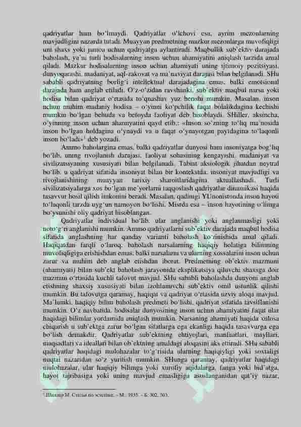 QADRIYATLAR FALSAFASI (AKSIOLOGIYA) 6