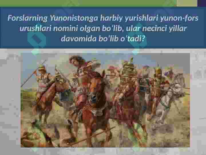 Yunon fors urushlari 3
