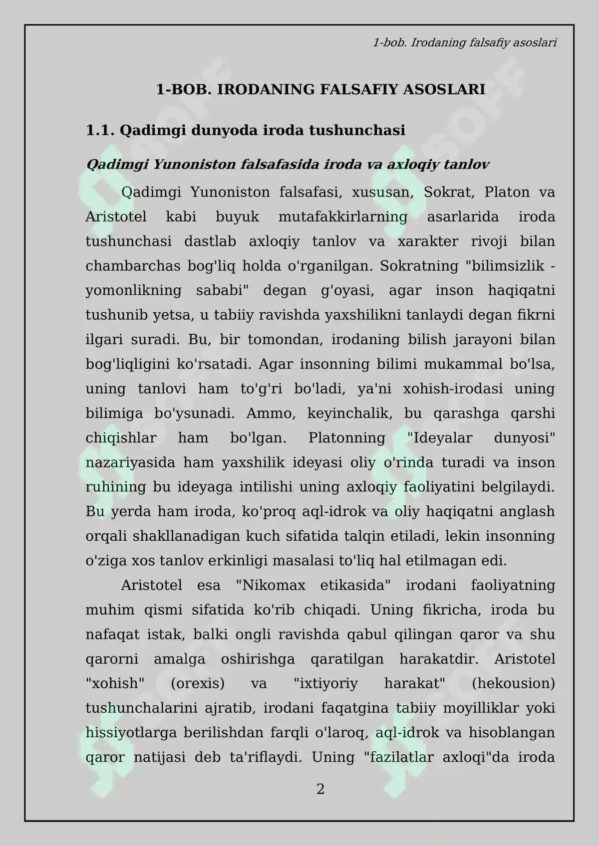 Iroda nazariyalari bo'yicha kurs ishi 4