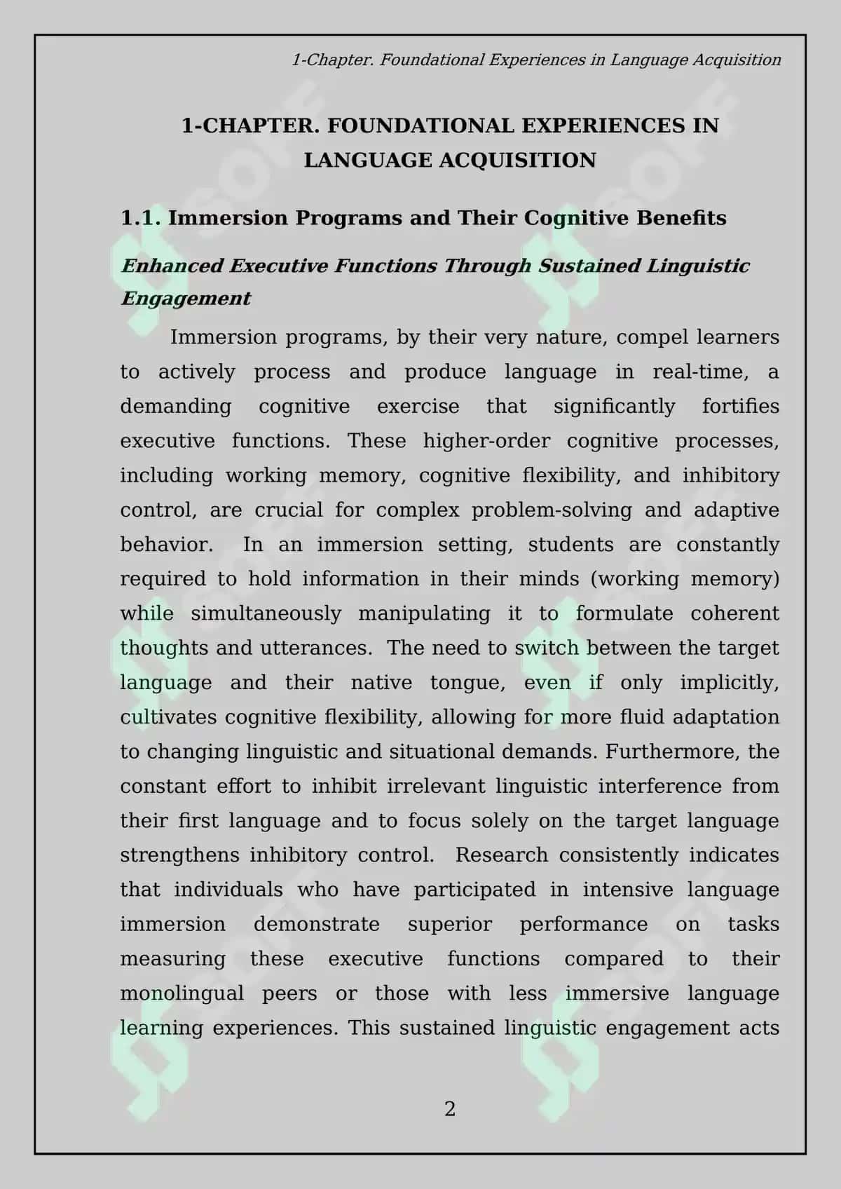 Types of experiences in foreign language teaching and their impact on student's development 4