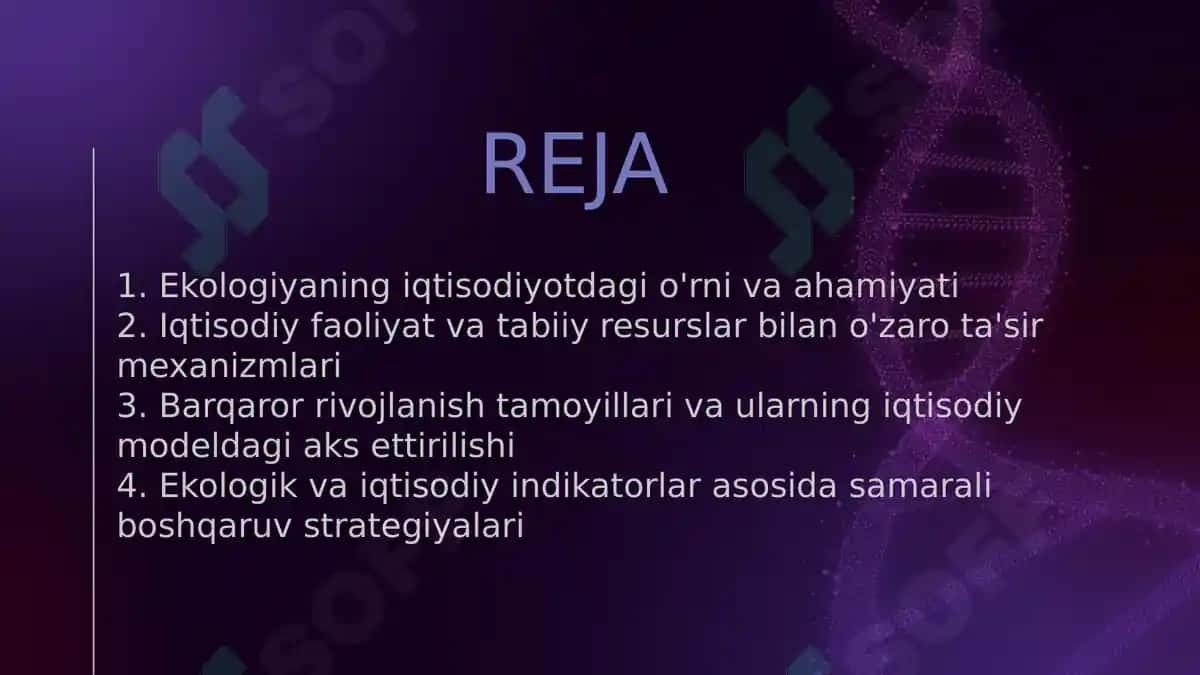 EKOLOGIYA VA IQTISODIYOT O'RTASIDAGI BOG'LIQLIK 2