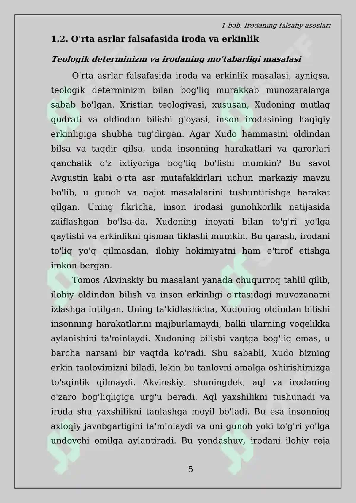 Iroda nazariyalari bo'yicha kurs ishi 7