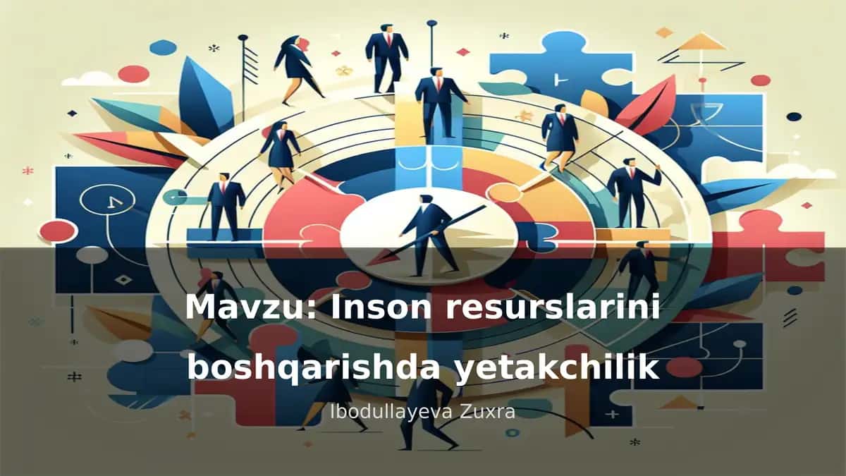 Inson resurslarini boshqarishda yetakchilik