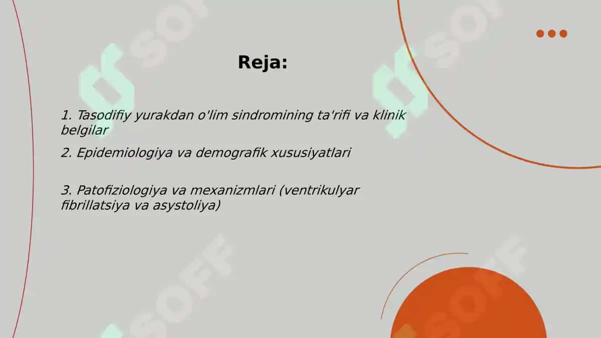 Tasodifiy yurakdan o'lim sindromi 2