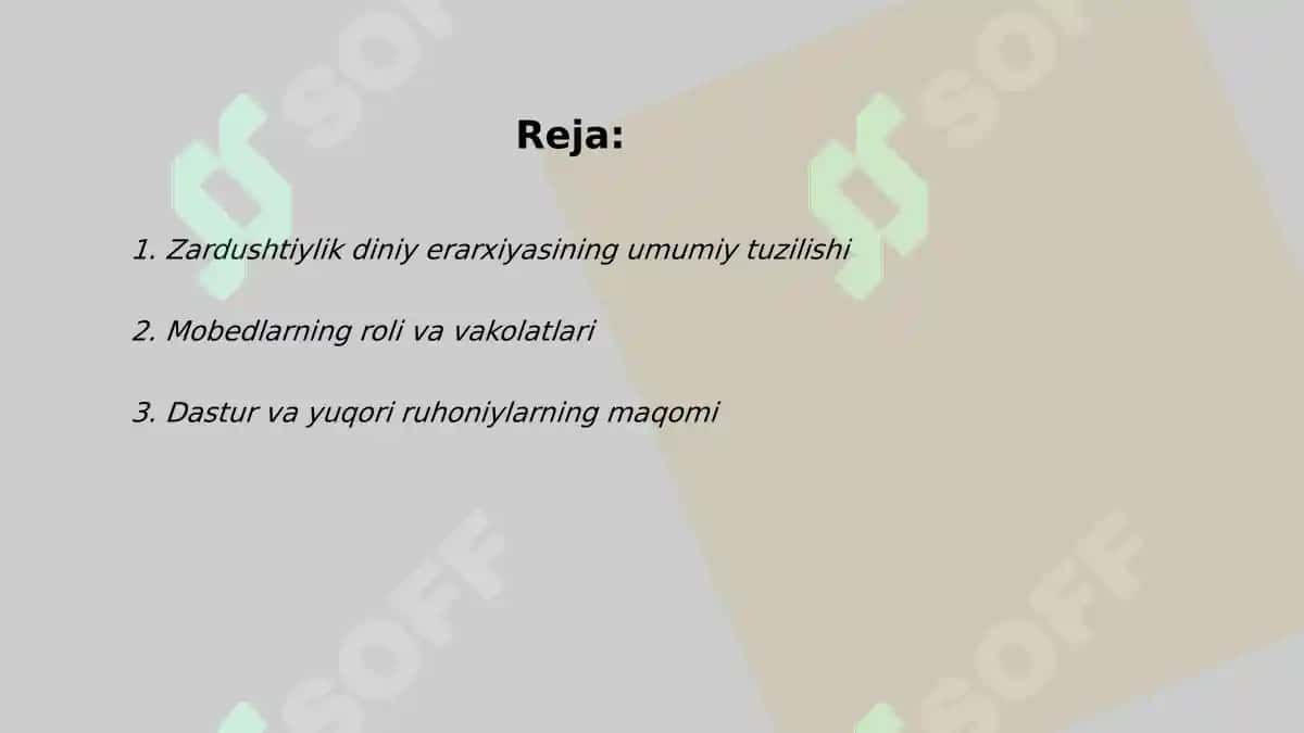 Zardushtiylikning diniy erarxiyasi 2