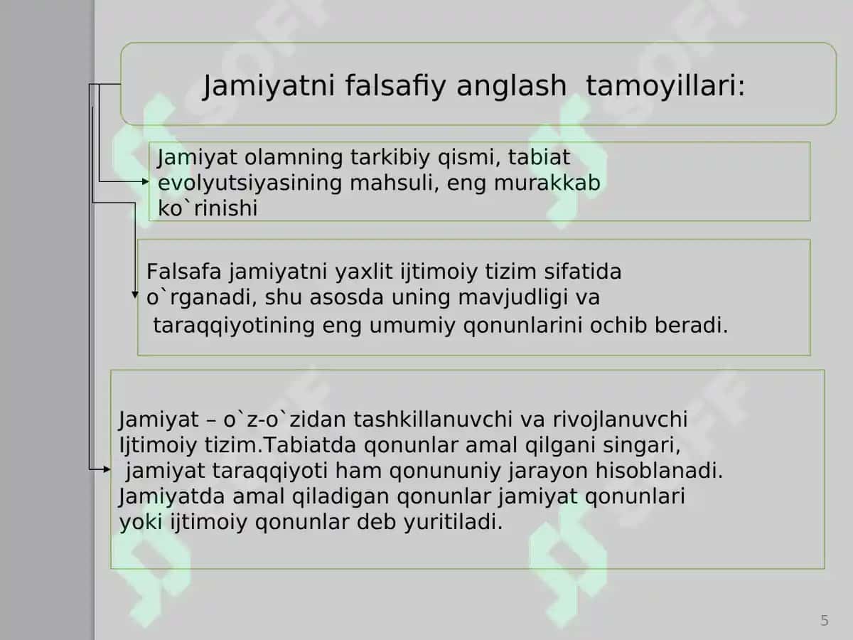 Jamiyat va insonning falsafiy muammolari 5