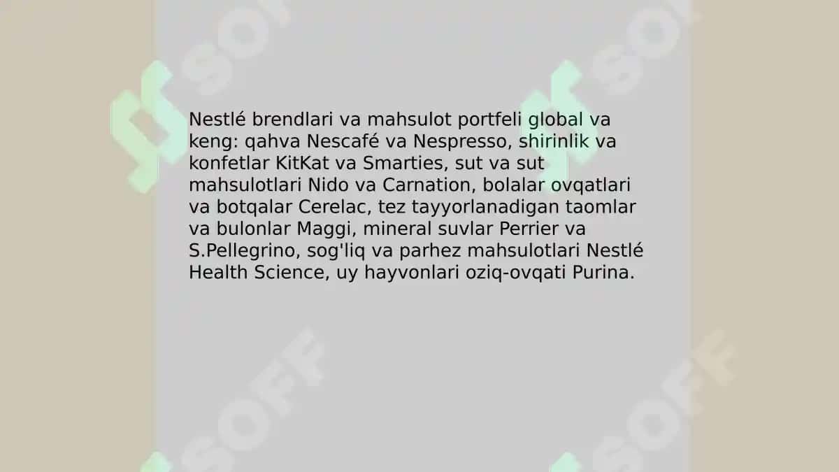 Nestle Kompaniyasi Taqdimoti 4