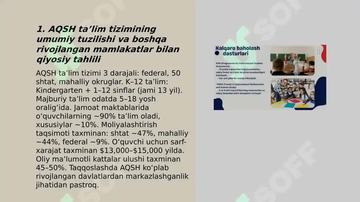 AQSH taʼlim tizimining qiyosiy tahlili 3