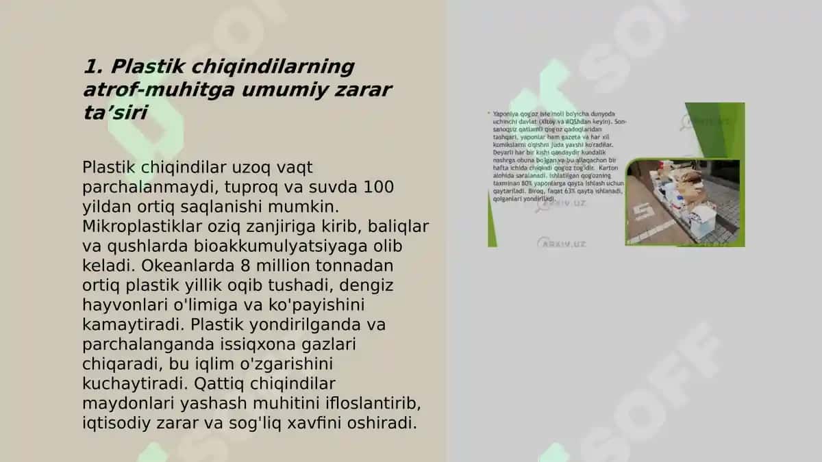 Plastik chiqindilar-tabiatning yashirin dushmani 3