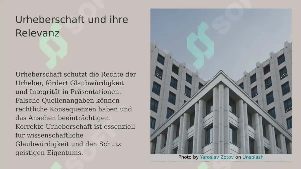 Urheberschaft und Quellenangabe in Präsentationen 8