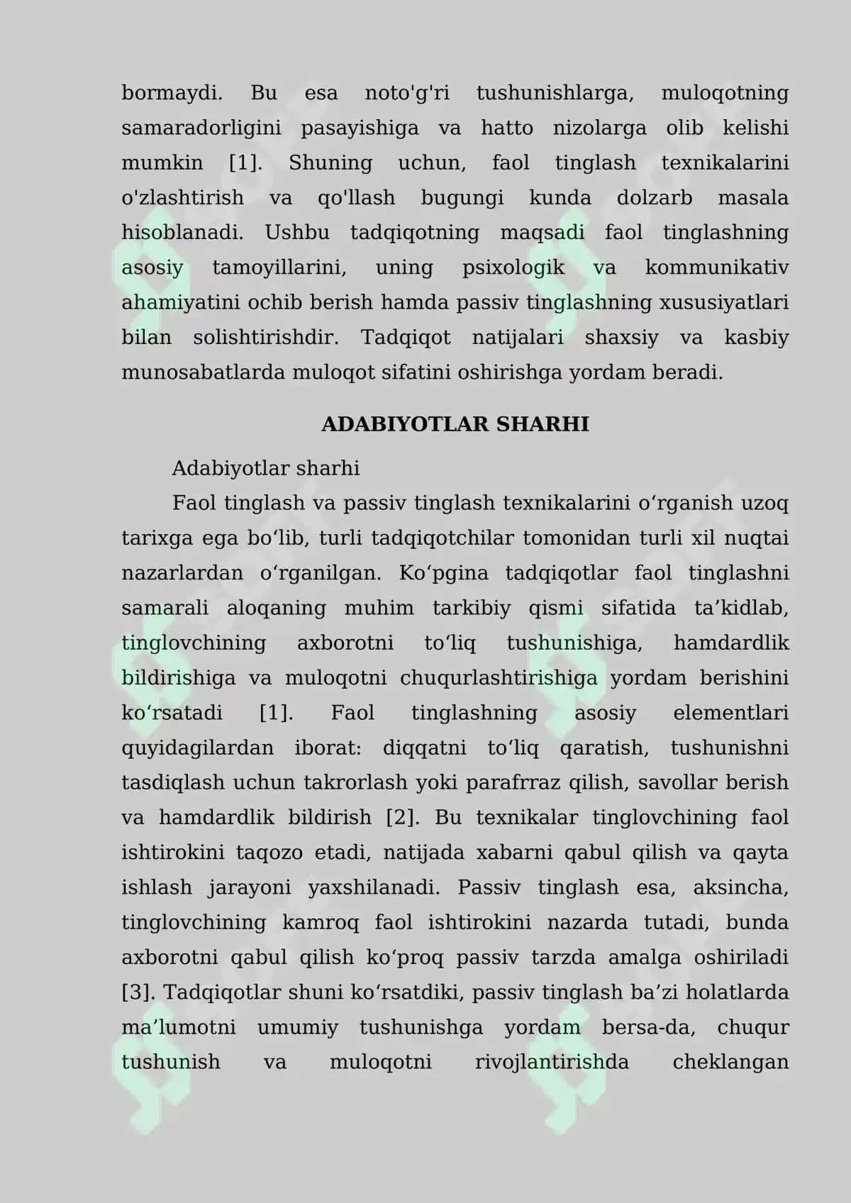 FAOL TINGLASH TEXNIKASI VA PASSIV TINGLASHNING XUSUSIYATLARI 3