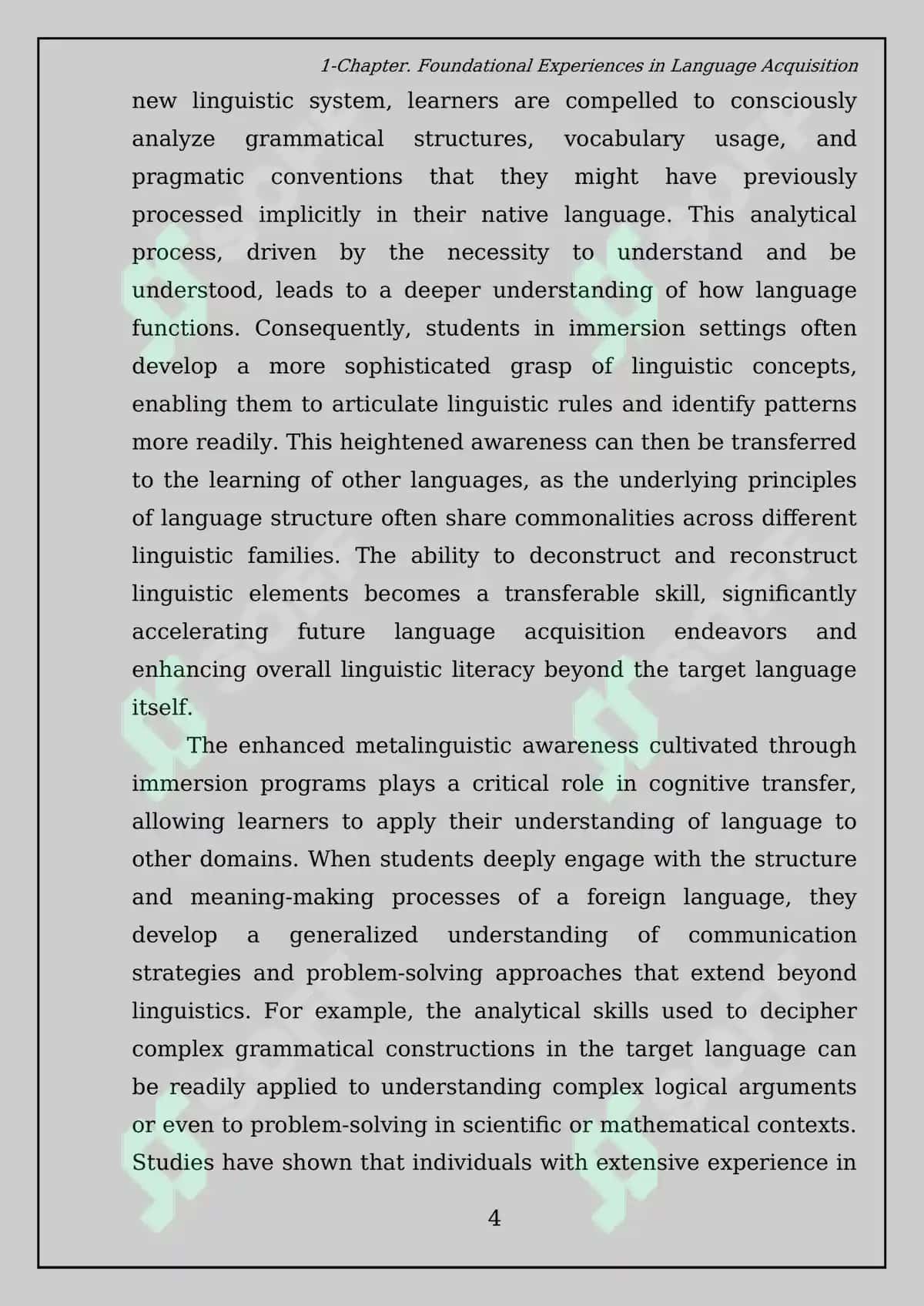 Types of experiences in foreign language teaching and their impact on student's development 6