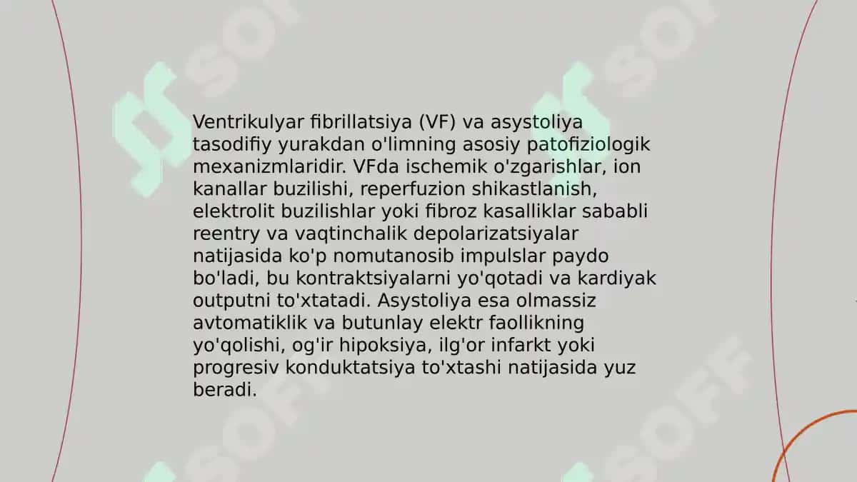 Tasodifiy yurakdan o'lim sindromi 5
