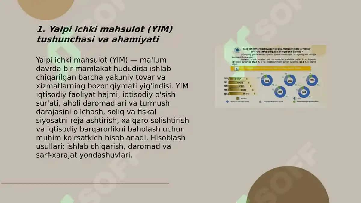 Yalpi ichki mahsulot va uni hisoblash usullari 3