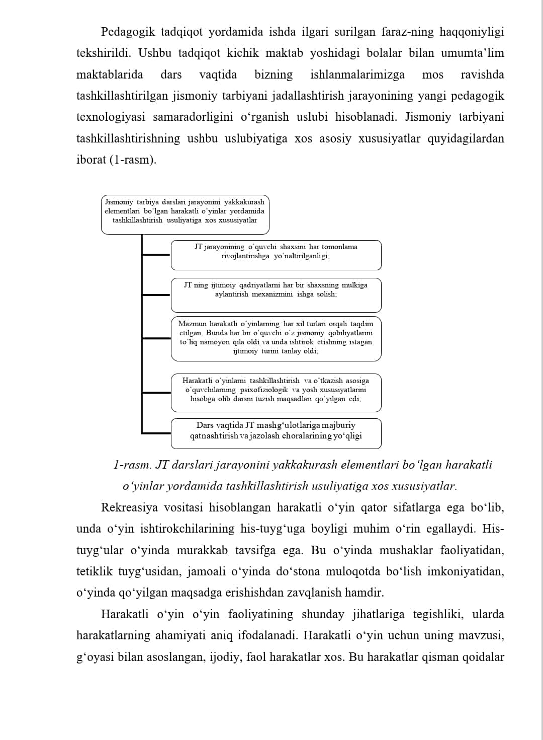 Harakatli o'yinlar orqali sport o'yinlari elementlarini o'rgatish