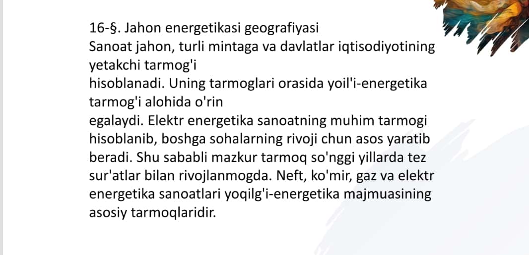 Jahon energetika sanoati