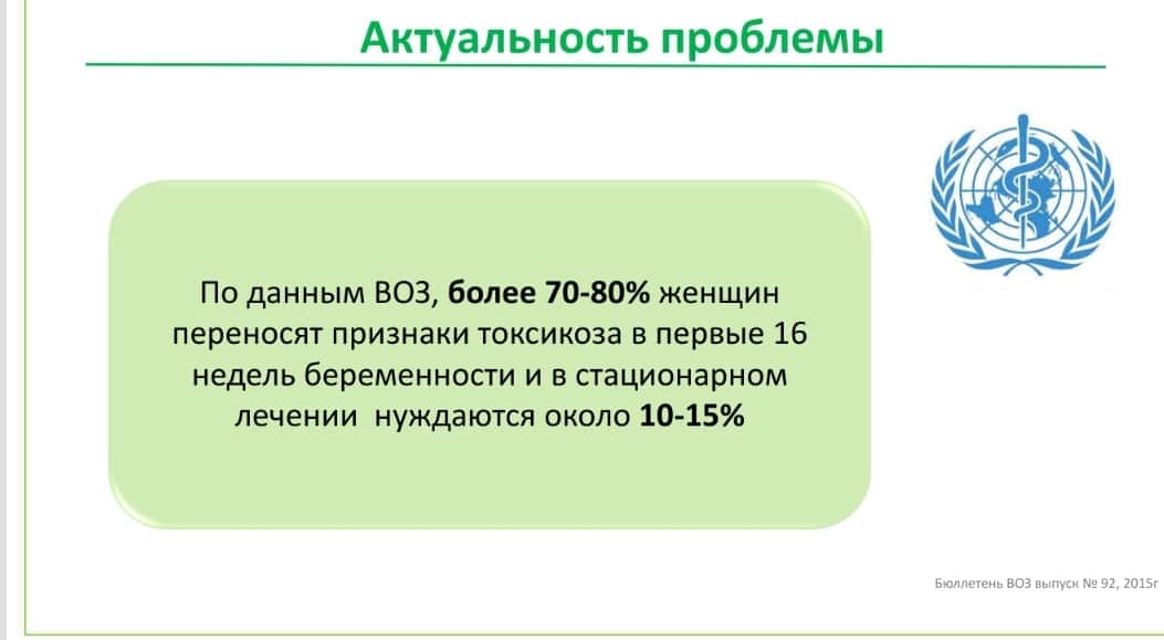 Алгоритм ведения беременных с рвотой , основанный на современных рекомендациях
