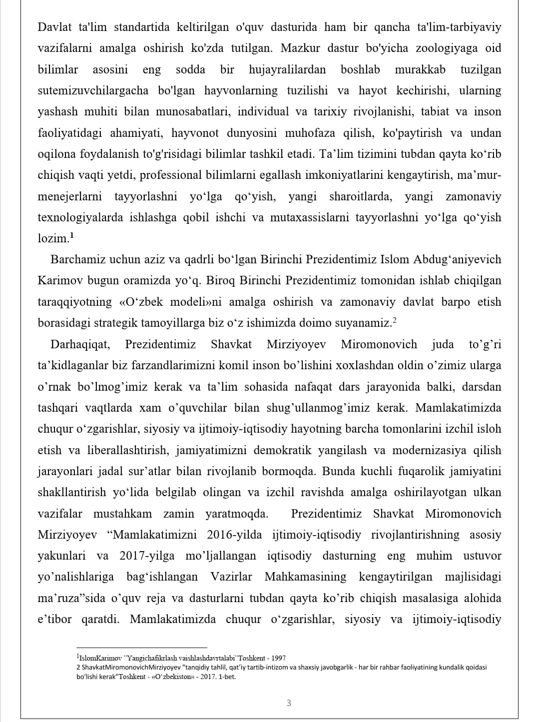 “O’zbekiston Qizil kitobiga kiritilgan sut emizuvchilar va ularni muhofazaqilish”
