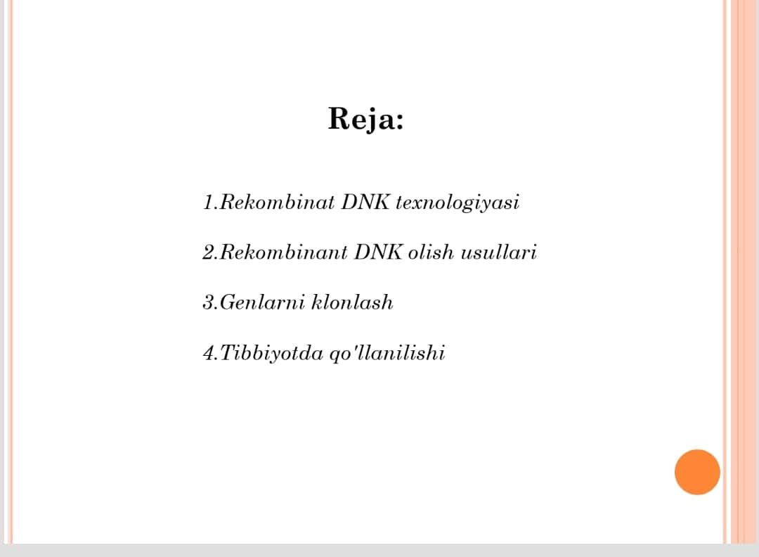 Tibbiyotda DNK rekombinantlarning qo'llanilishi