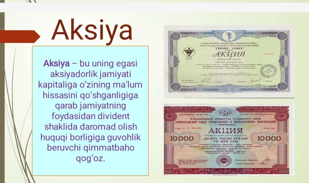 Kapital qoʻyilmalar va kapital bozori