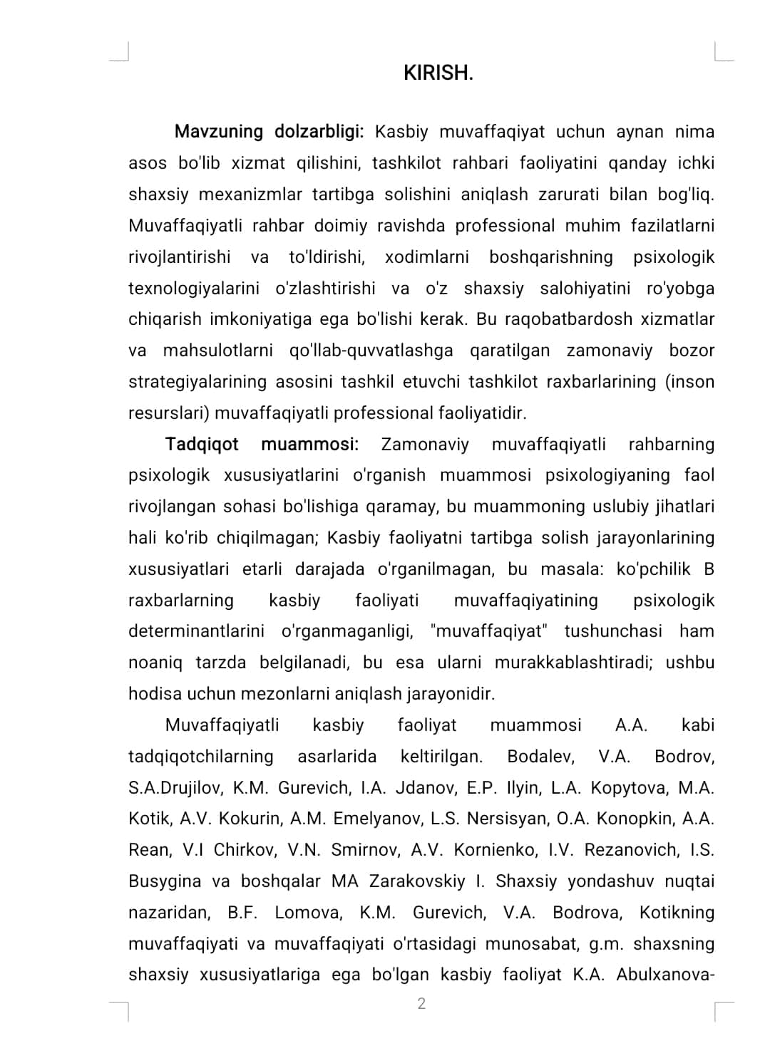 Raxbarlik psixologiyasi
