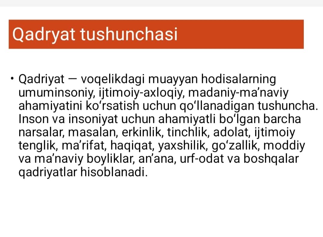 Qadriyatlar nazaryasining shakllanish tarixi