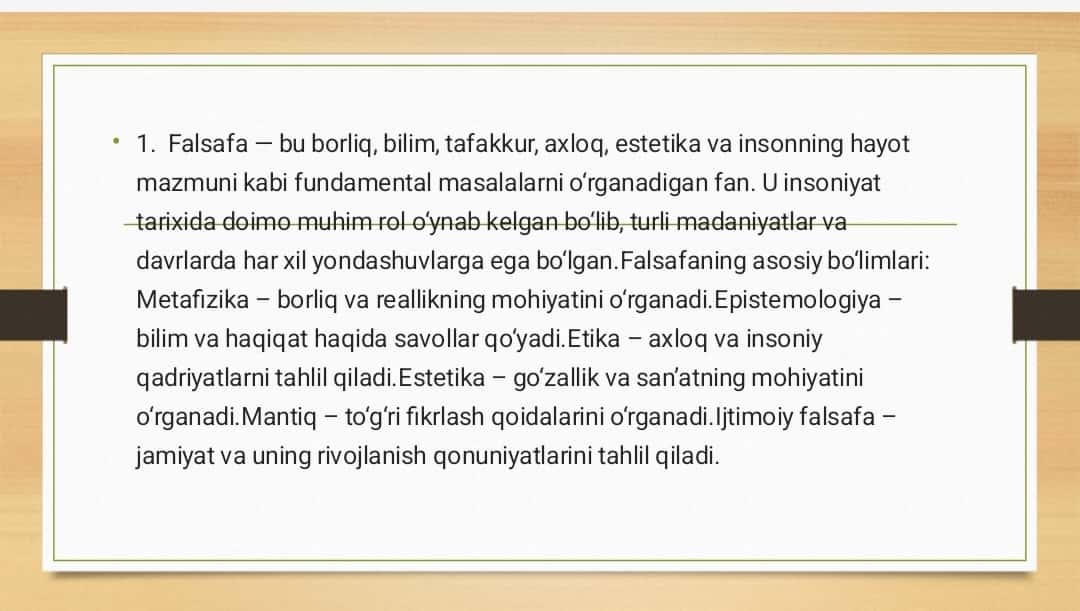 Falsafa fani