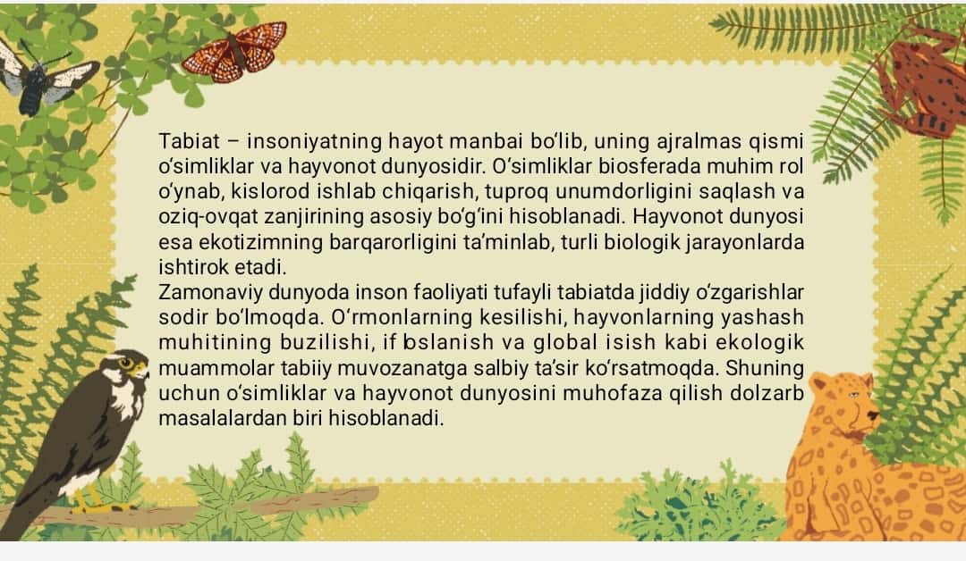 Salomlashuv odobi, libos bo'lsin ozingga mos bo'lsin va boshqa odob ahloq masalalari