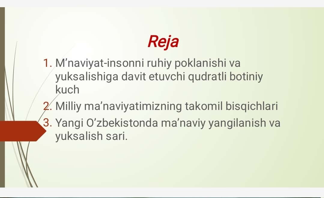Milliy ma'naviyatimiz takomil bosqichlari