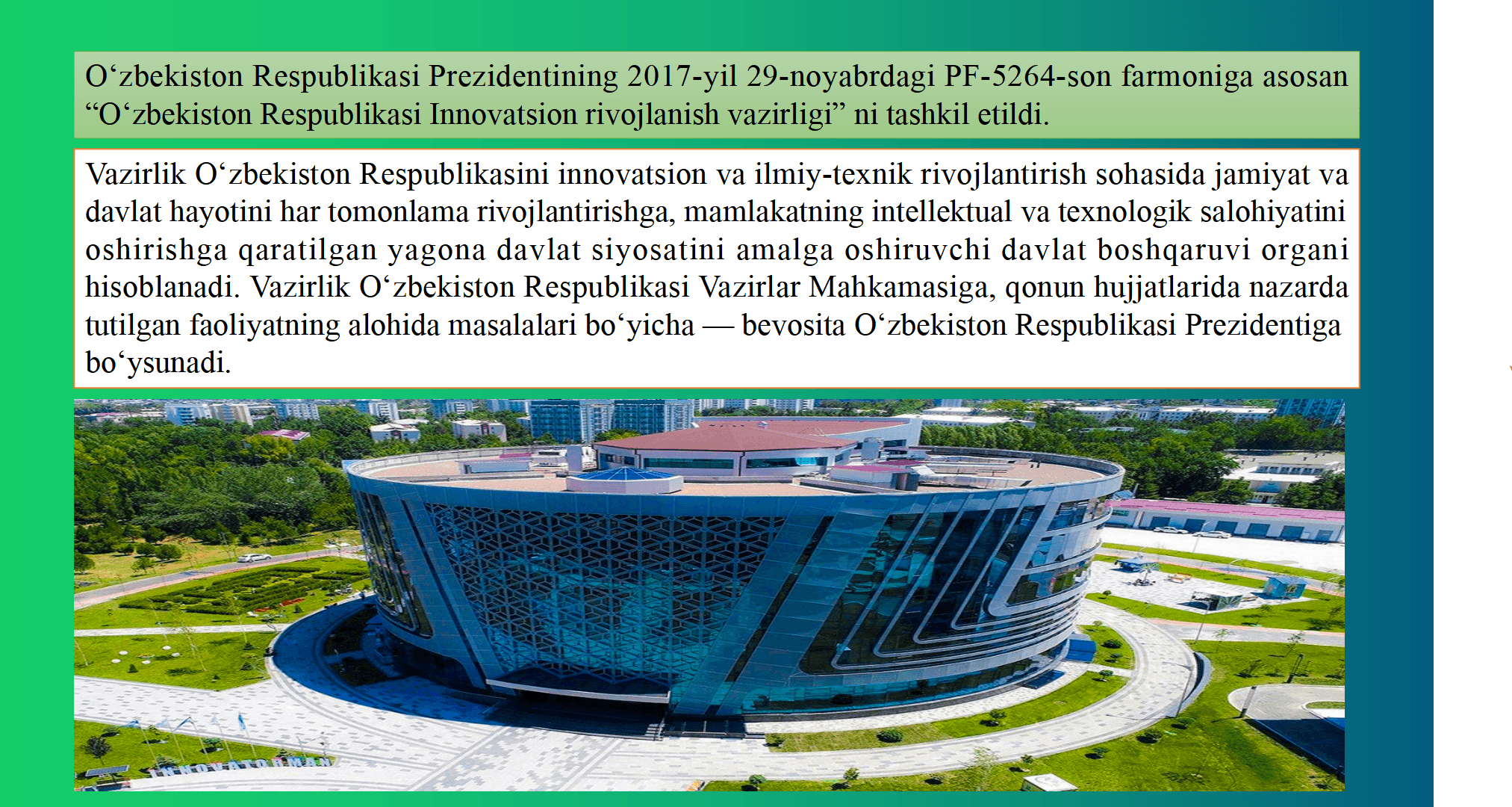 Mintaqalarni ijtimoiy-iqtisodiy va innovatsion rivojlantirish strategiyalari