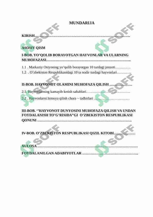 Noyob va yo'qolib borayogan hayvonlarni asrashga qaratilgan dastur va loyihalar