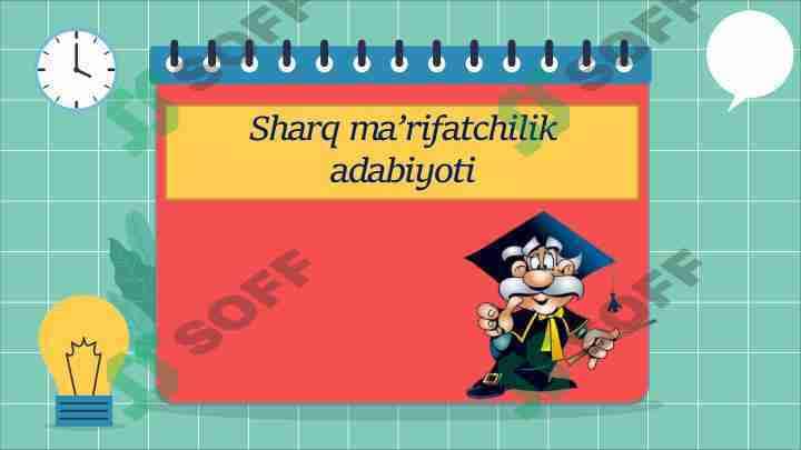 Sharq ma'rifatchilik adabiyoti