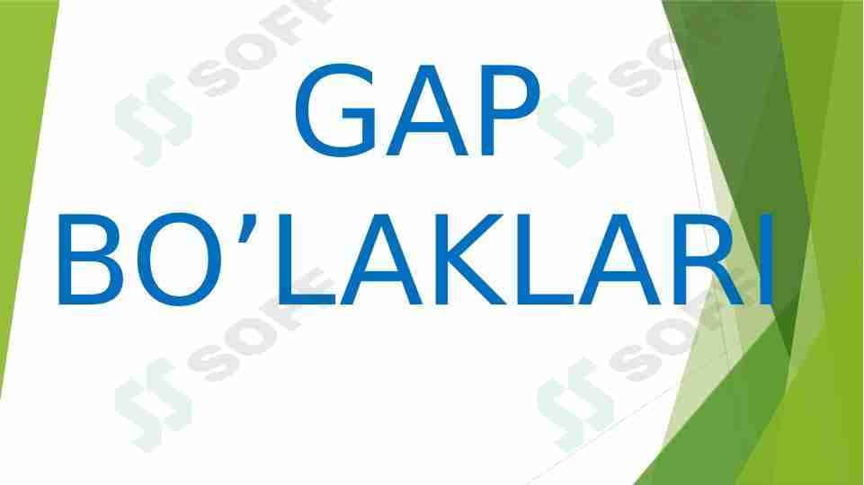 Gap bo'laklari