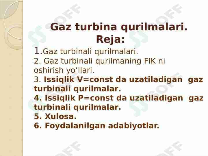 Gaz turbina qurilmalari