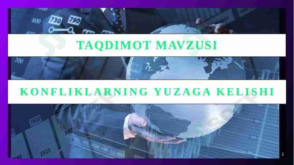 Konfliklarning yuzaga kelishi