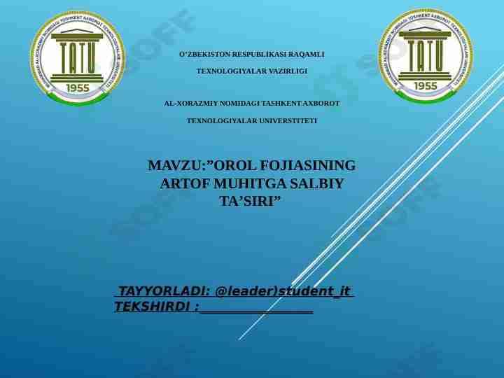 OROL FOJIASINING ARTOF MUHITGA SALBIY TAʼSIRI